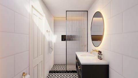 Superior Room | Bathroom | Shower, hair dryer, towels