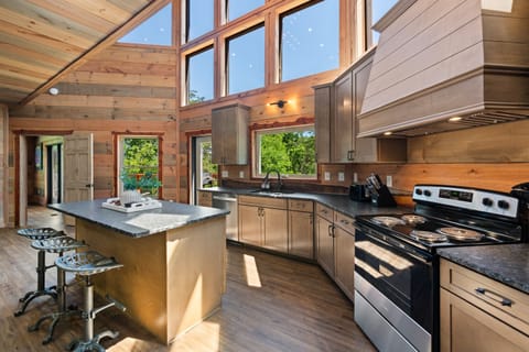 Cook like a pro in our fully equipped kitchen with modern appliances.