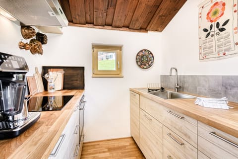 Kitchen at Haus Hämmerle in Damüls in the Bregenzerwald.