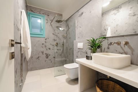 Standard Double Room | Bathroom | Shower, hair dryer, slippers, towels