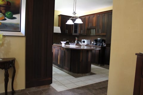 Premium Villa | Private kitchen | Full-size fridge, microwave, oven, dishwasher