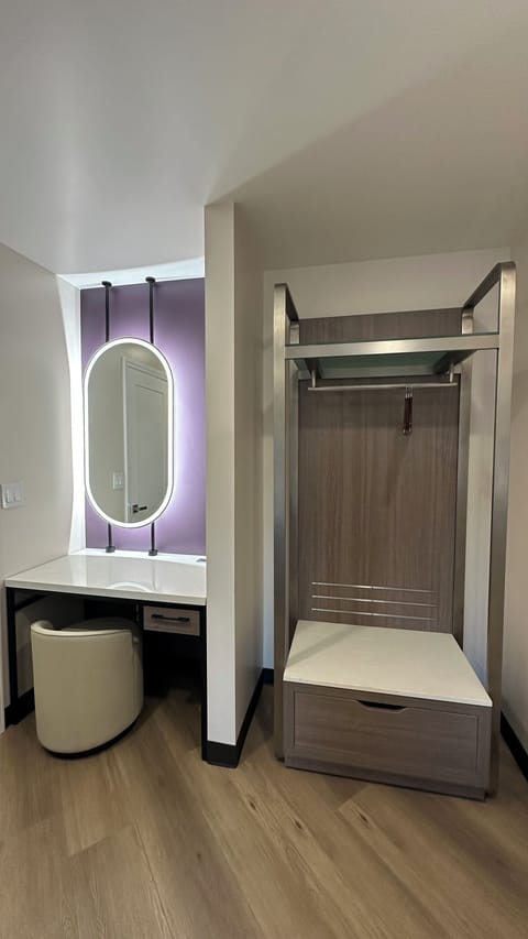 2 Queen Beds with Kitchenette | Desk, laptop workspace, blackout drapes, iron/ironing board