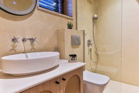 Basic Double or Twin Room, Hill View | Bathroom | Shower, hair dryer, towels, soap