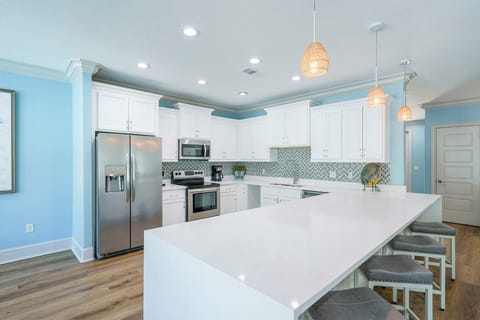 Tangled in Blue - Pet Friendly Vacation Rental Beach House with Private Pool, Elevator, and Fireplace in Crystal Beach, Florida - Five Star Properties Destin/30A