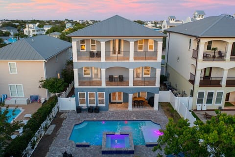 Tangled in Blue - Pet Friendly Vacation Rental Beach House with Private Pool, Elevator, and Fireplace in Crystal Beach, Florida - Five Star Properties Destin/30A