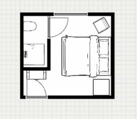 Compact floor plan – smart use of space for a comfortable stay at Bed en Koffie Zoutelande.