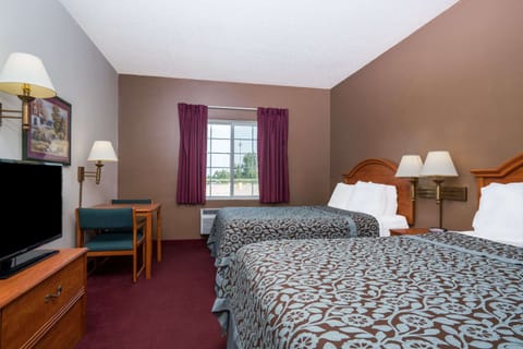 Room, 2 Queen Beds, Non Smoking | Blackout drapes, iron/ironing board, free WiFi, bed sheets