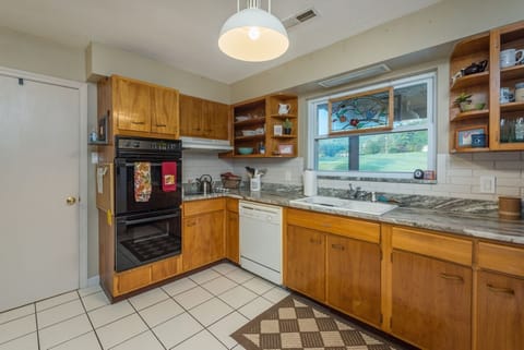 Kitchen with double oven and dishwasher