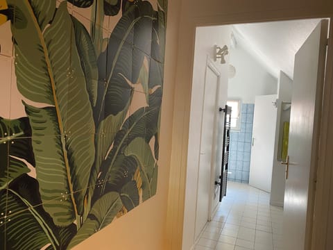 Upstairs bathroom view from landing