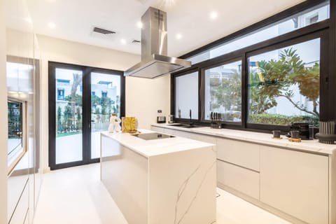 Fully equipped luxury kitchen with high end appliances