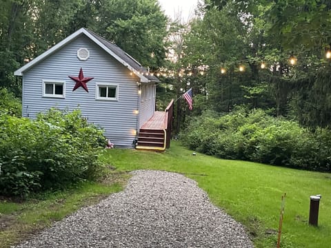 Entrance is on other side of home which allows for a private setting.