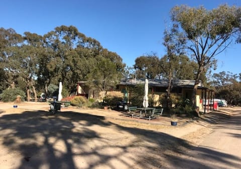 Outdoor banquet area