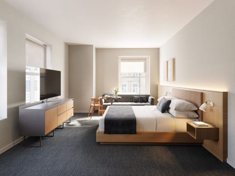Premium Room, 1 King Bed, Corner | Frette Italian sheets, premium bedding, down comforters, pillowtop beds