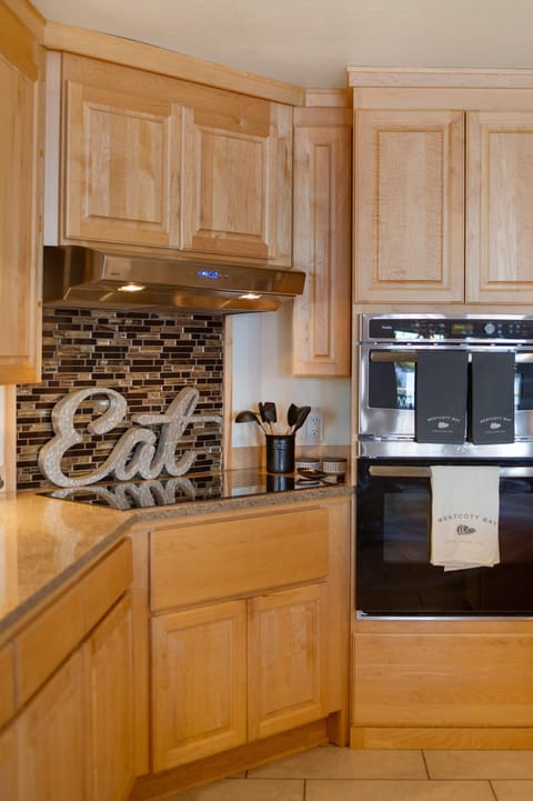 Fully stocked kitchen