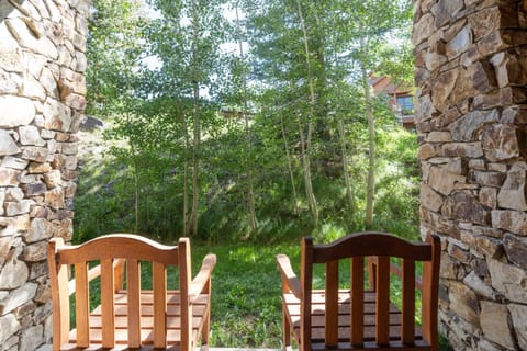 Exterior: Private patio, outdoor table and chairs, nature views