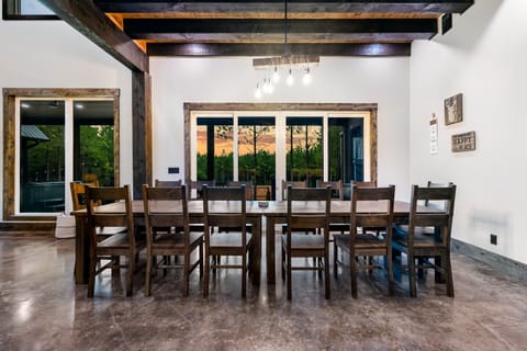 Large dining room table