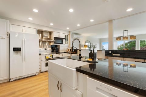 Fully stocked kitchen