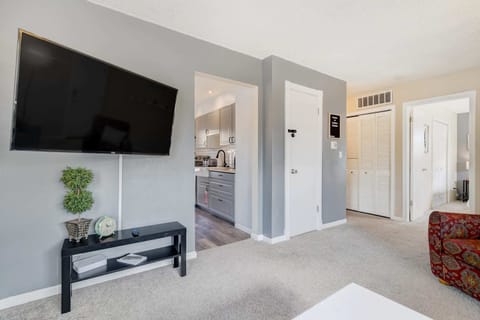 Relax and unwind after a long day in this comfortable living room.