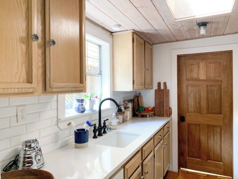 Farmhouse, country-chic, with high quality items, this is a kitchen to admire.