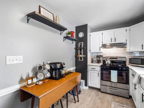 Start your day with a fresh brew from our convenient coffee bar.