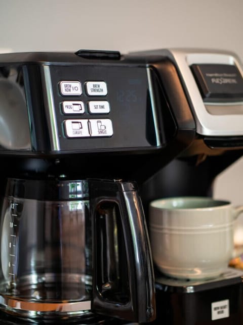 Start your day with a fresh brew from our convenient coffee bar.