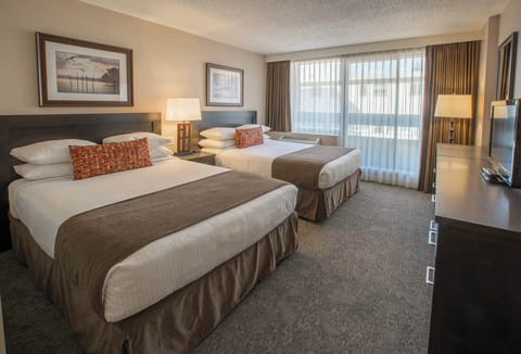 Family Suite, 2 Queen Beds | In-room safe, desk, blackout drapes, iron/ironing board