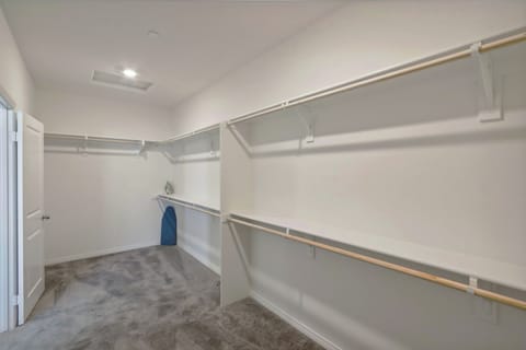 Enjoy a spacious closet for all your storage needs!