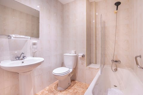 Free toiletries, hair dryer, towels, soap