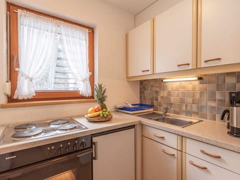 Fridge, oven, cookware/dishes/utensils