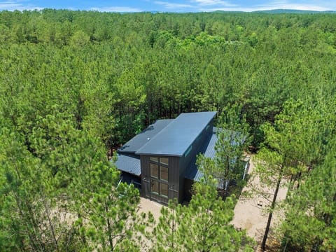 Nestled in the beautiful woods.