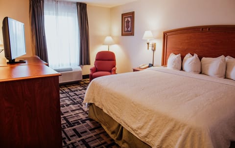 Room, 1 King Bed | Down comforters, in-room safe, desk, blackout drapes