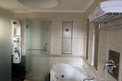 President Suite | Bathroom | Free toiletries, hair dryer, slippers, bidet