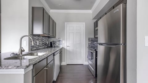 Apartment, 2 Bedrooms | Private kitchen | Full-size fridge, oven, stovetop, dishwasher