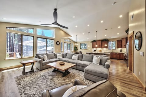 The 2nd floor open plan living area and kitchen is perfect for keeping the family together