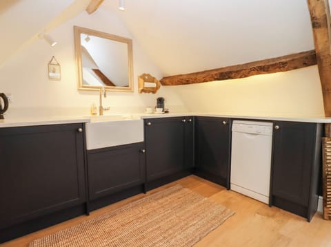 Fridge, dishwasher, electric kettle, toaster