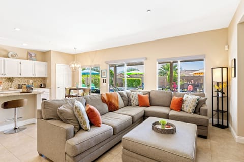 Comfortable seating in the living room for you and your guests