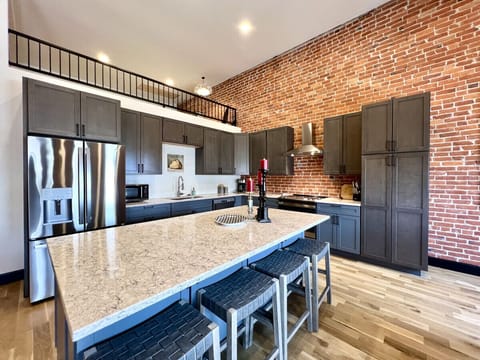 Brand new gourmet kitchen with large island