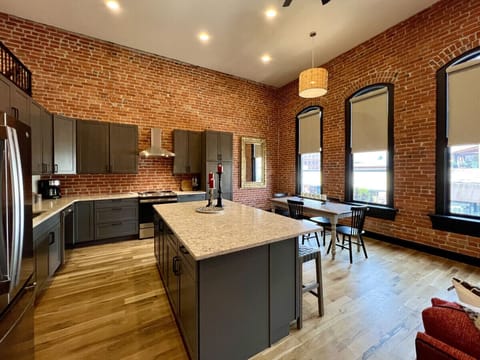 Brand new gourmet kitchen with large island