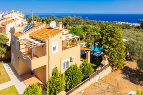 Aerial view of villa