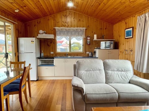 Deluxe Cabin, 1 Bedroom, Balcony, Garden Area | Blackout drapes, soundproofing, iron/ironing board, free WiFi