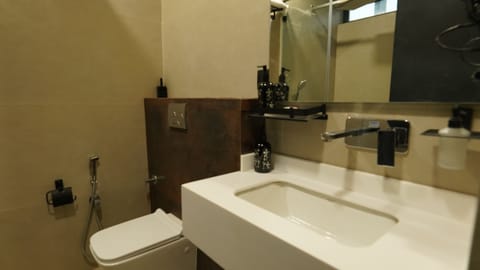 Executive Room, City View | Bathroom | Hair dryer, soap, shampoo, toilet paper