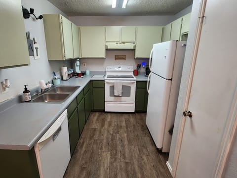 Our full kitchen includes all the basics you'll need to cook for your family.