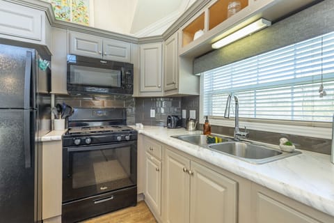 The kitchen has everything you need to whip up an epic meal