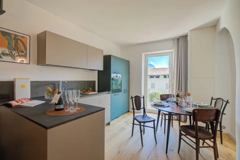Kitchen and dining area