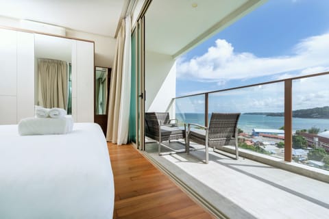 Exclusive Apartment, 2 Bedrooms, Balcony, Partial Ocean View | View from room