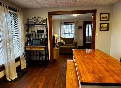 Dining Area with Microwave and Coffee Maker