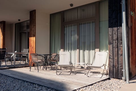 Ferienwohnung mit 1 Schlafzimmer und Saunabereich | Terrace/patio