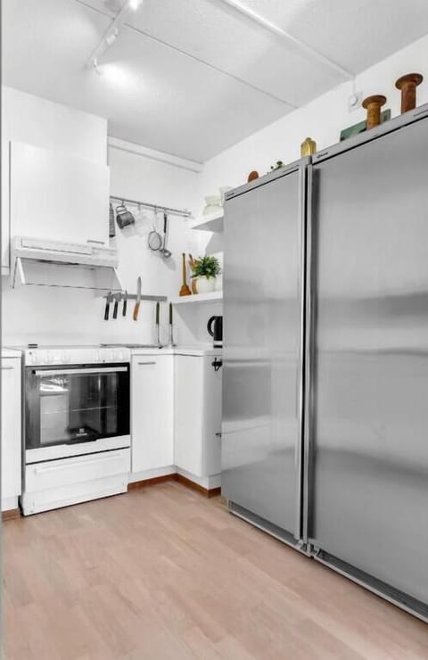 Premium Apartment | Private kitchen | Fridge, oven, stovetop, electric kettle