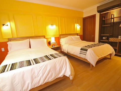 Standard Double Room, 2 Double Beds, Garden View | Premium bedding, pillowtop beds, minibar, in-room safe