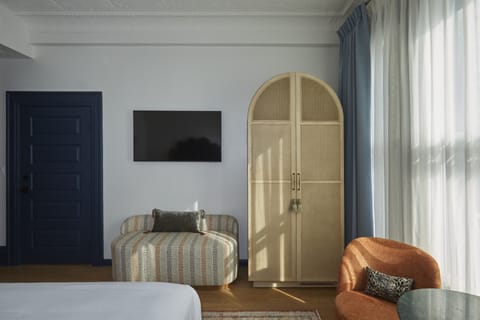 Premium bedding, down comforters, pillowtop beds, free minibar